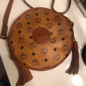 MCM Round Crossbody with Tassels